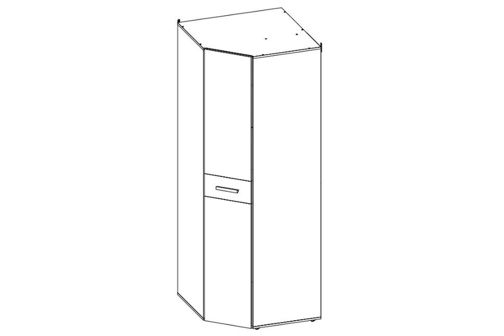 Шкаф угловой Норвуд 156