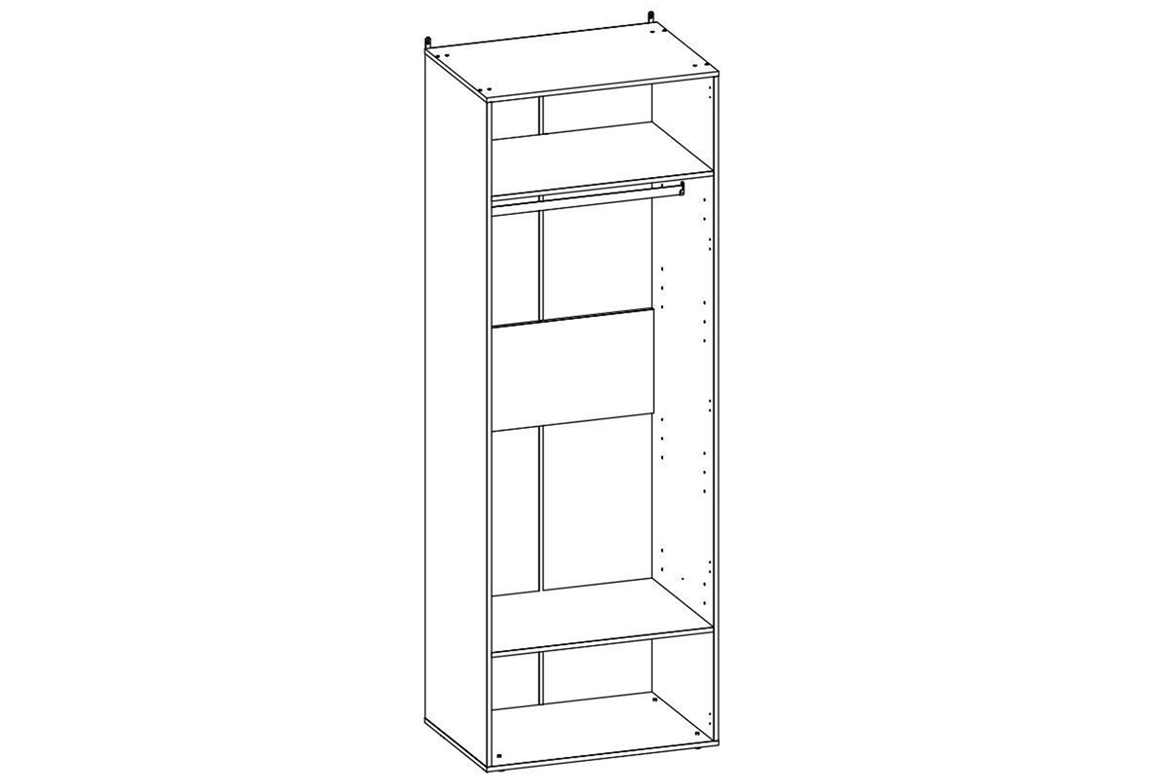 Норвуд 54 Шкаф для одежды c 1 зеркалом