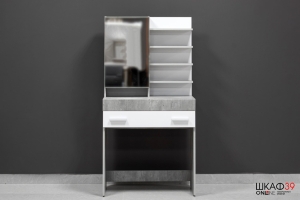 Инстайл Стол туалетный СТ-01 Метрополитан грей/Белый