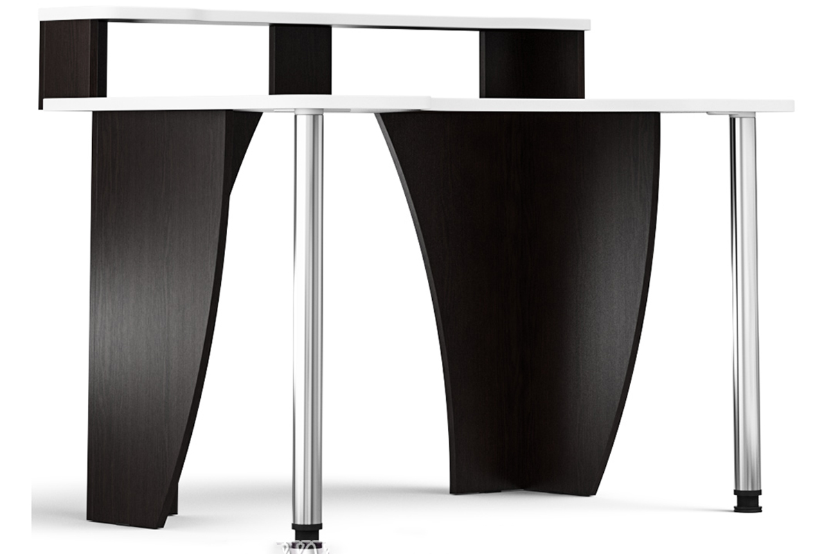 С-МД-СК2Н-1200-750 Игровой стол с надстройкой Венге/кромка белая