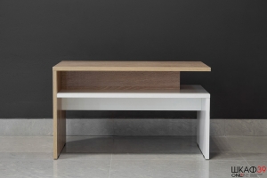 Лайт 03.235 Стол журнальный дуб сонома/белый