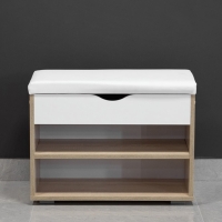 Лайт Тумба для обуви 08.57 сонома/белый