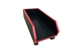 Подставка под системный блок, черная с красной кромкой