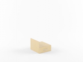 SIMPLE Тумба подвесная с одним ящиком и фолдингом SC-1V L412хH323хS430