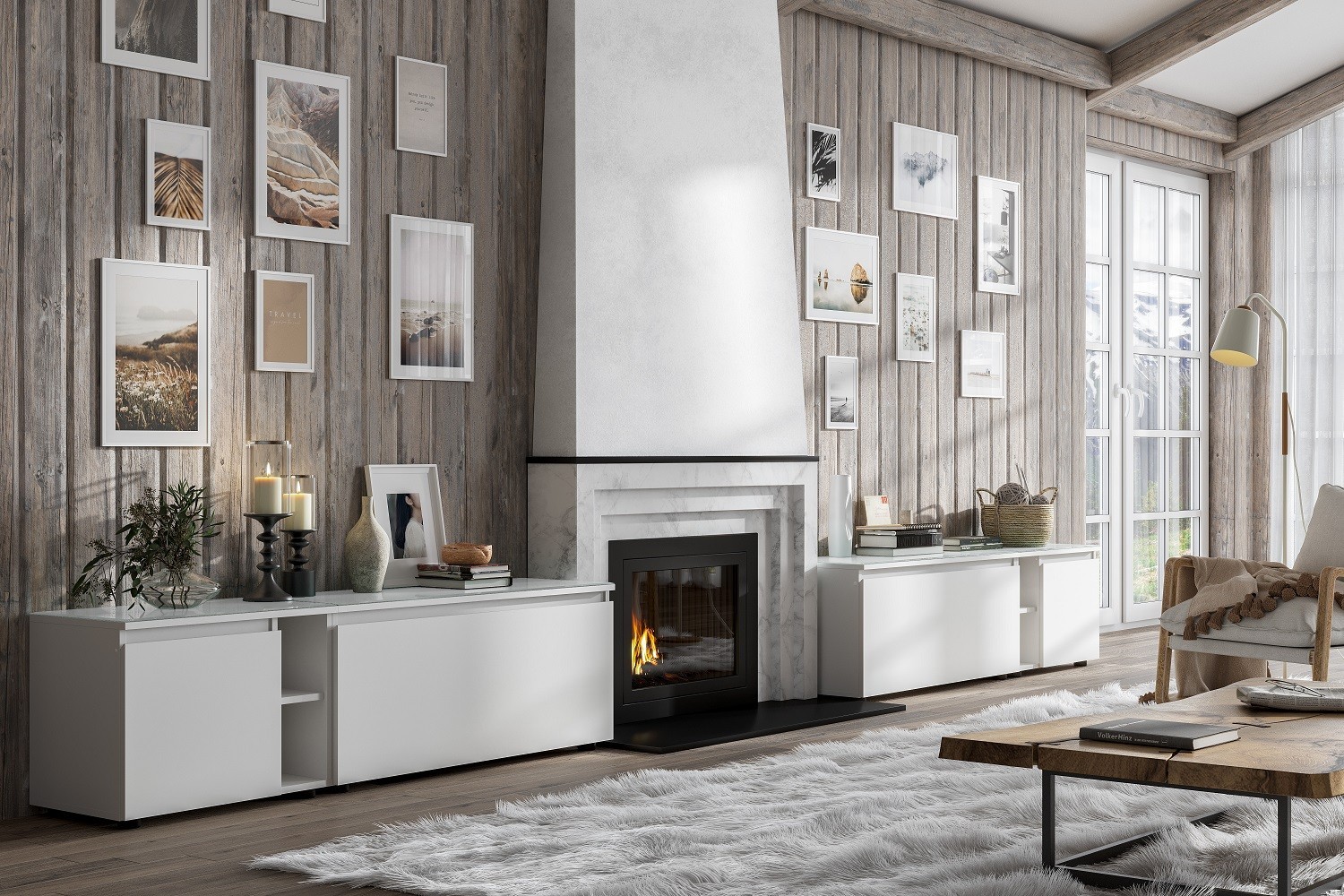 Герда Комплект 2 Гостиная Белый