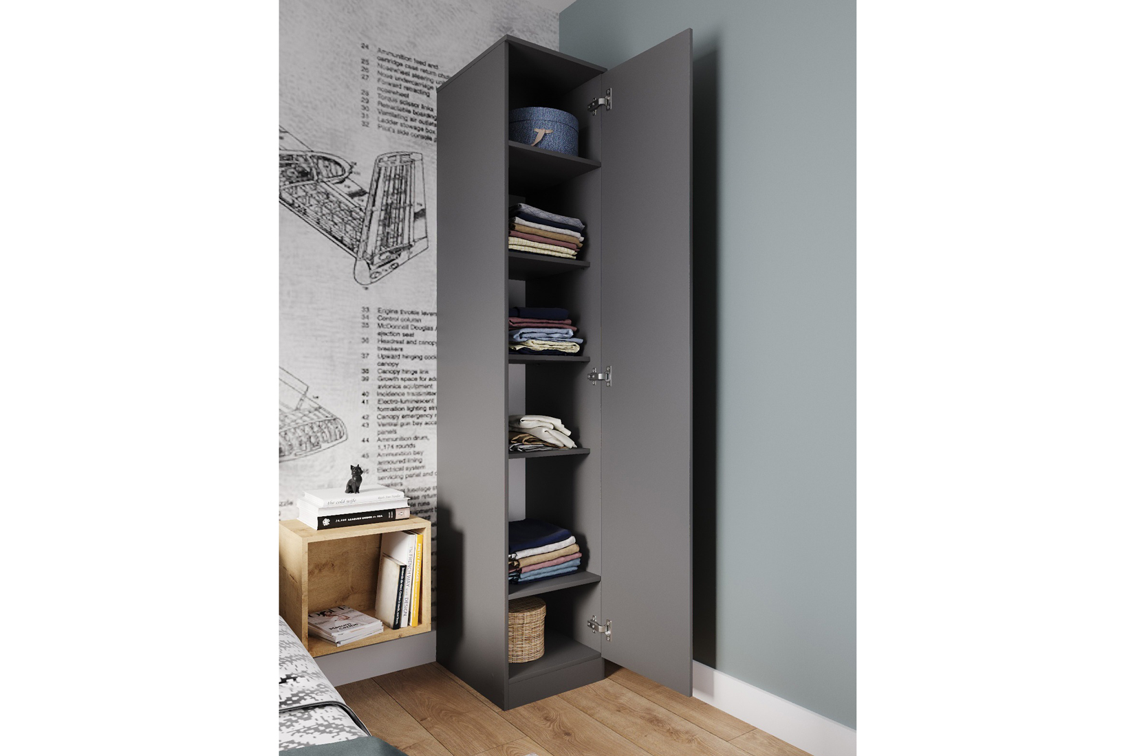 Мори 400.1 Шкаф Графит