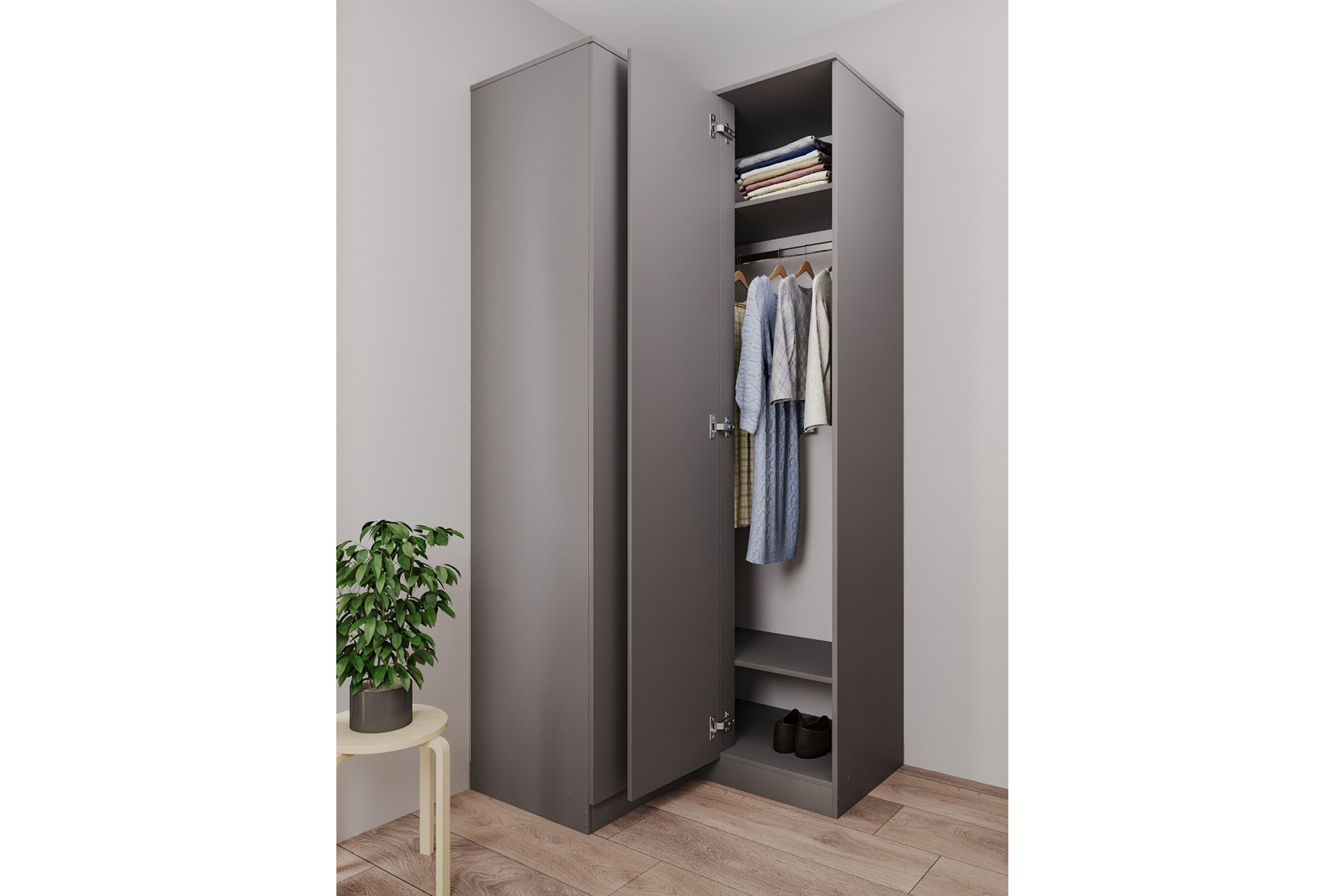 Челси-Мори 960.1 Шкаф угловой Графит