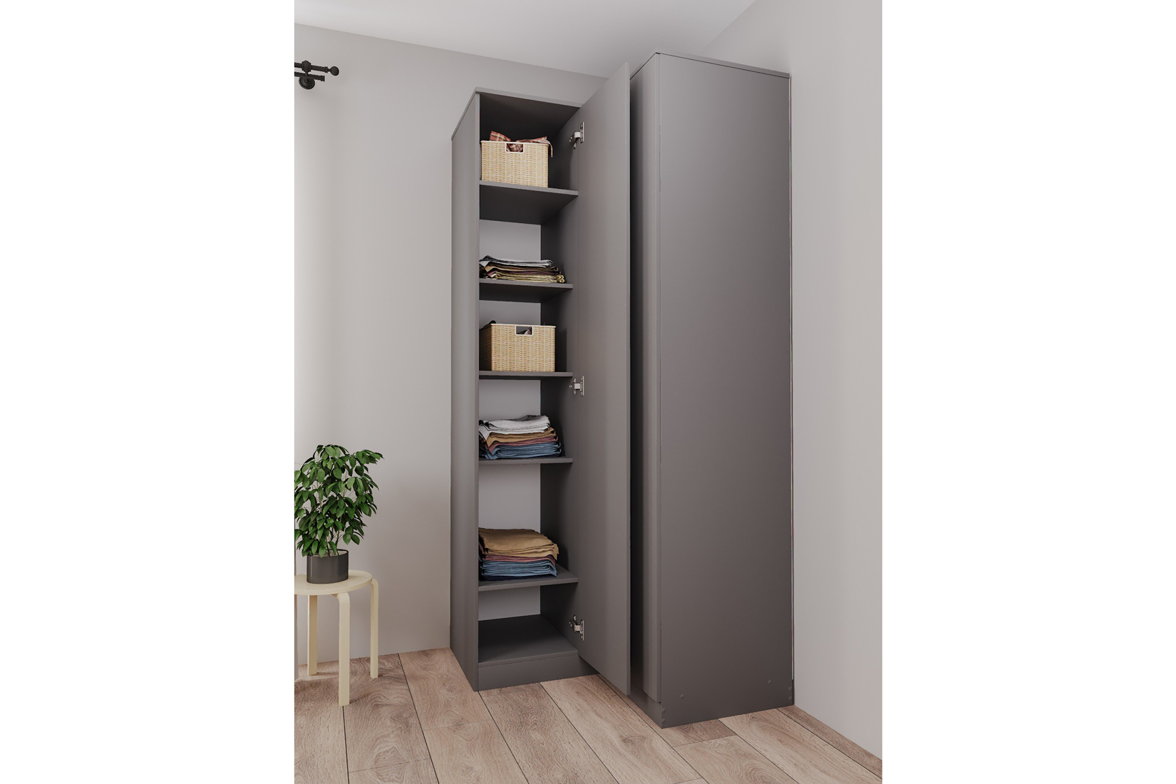 Челси-Мори 960.1 Шкаф угловой Графит