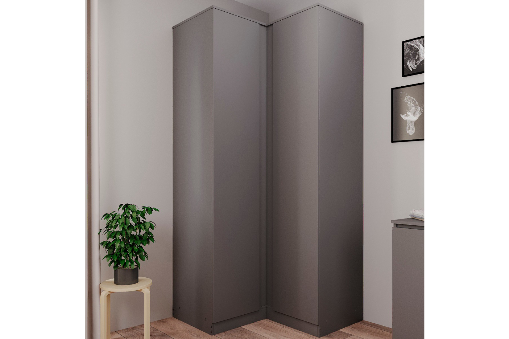 Челси-Мори 960.1 Шкаф угловой Графит