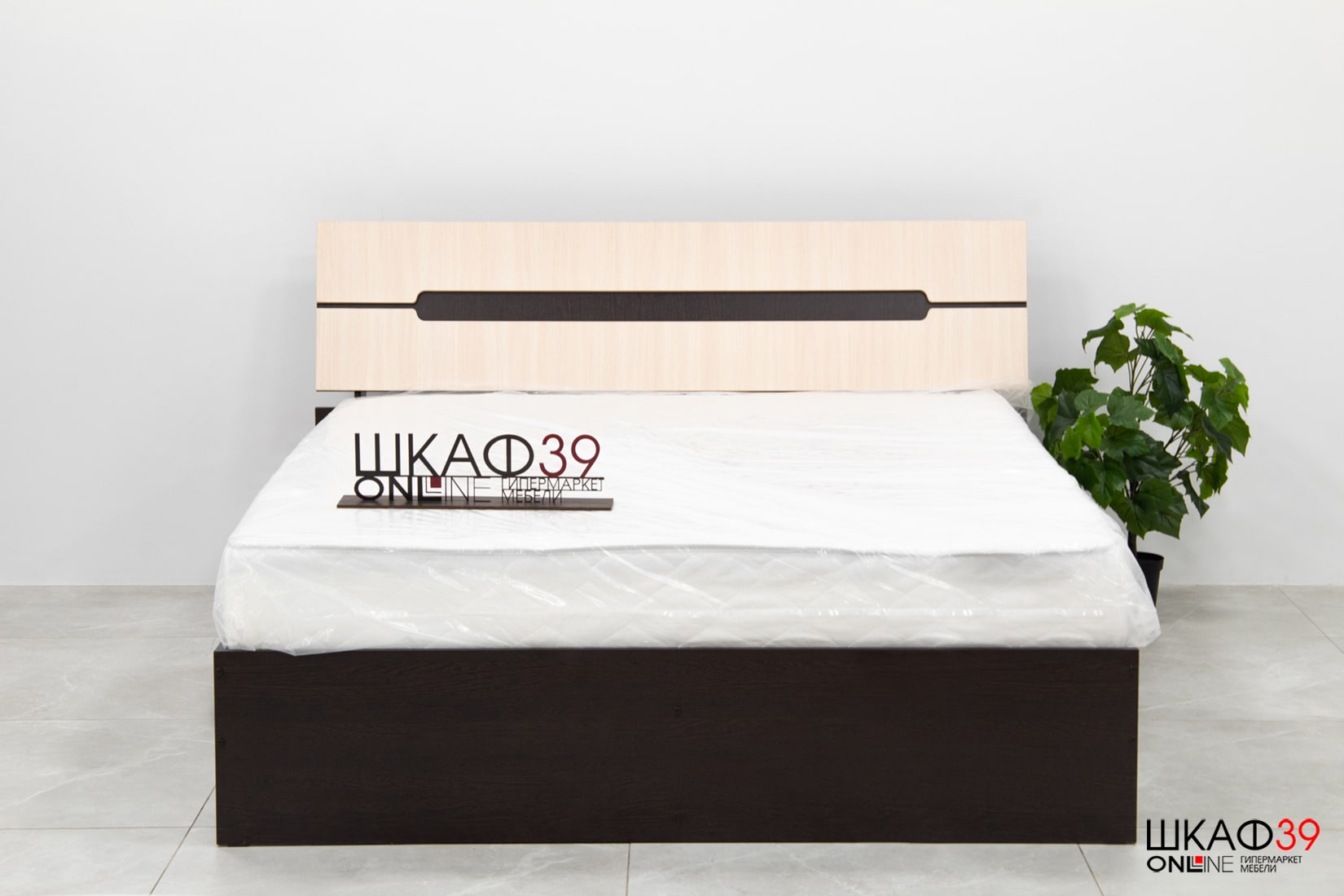 Гавана Кровать 1,4 с ДСП настилом венге/дуб молочный