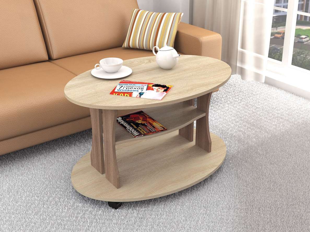 Столик журнальный Консул-1, ясень шимо