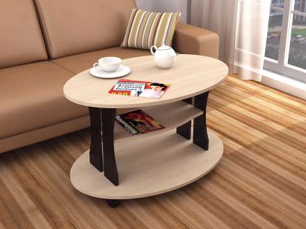 Столик журнальный Консул-1, дуб молочный