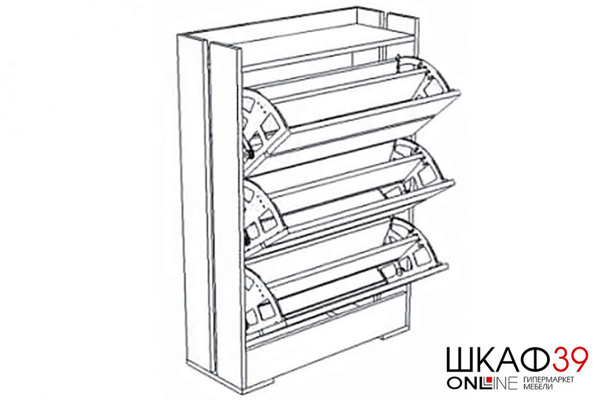 Обувница Ямайка ЯПТ-1, венге