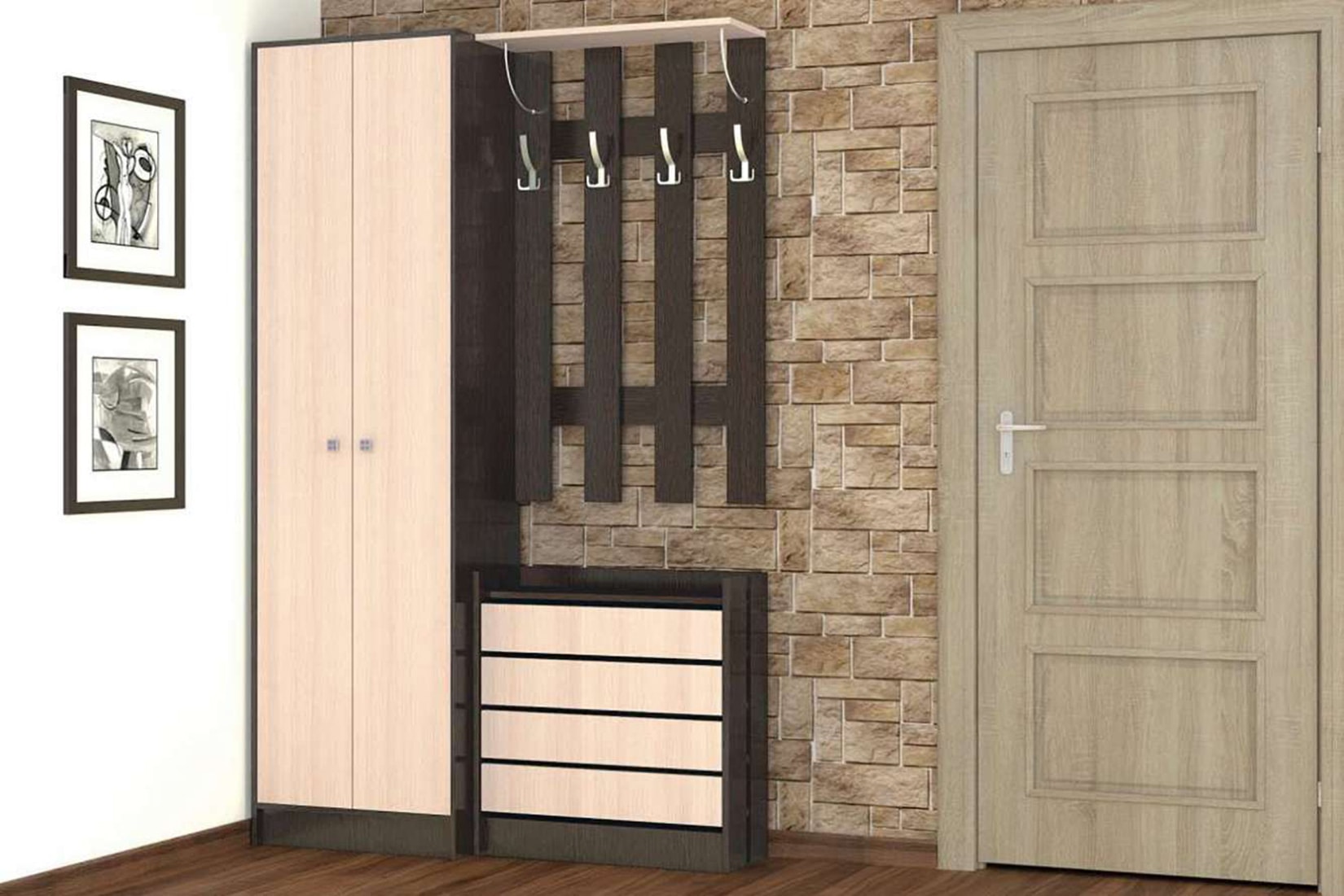 Обувница Ямайка ЯПТ-3, венге