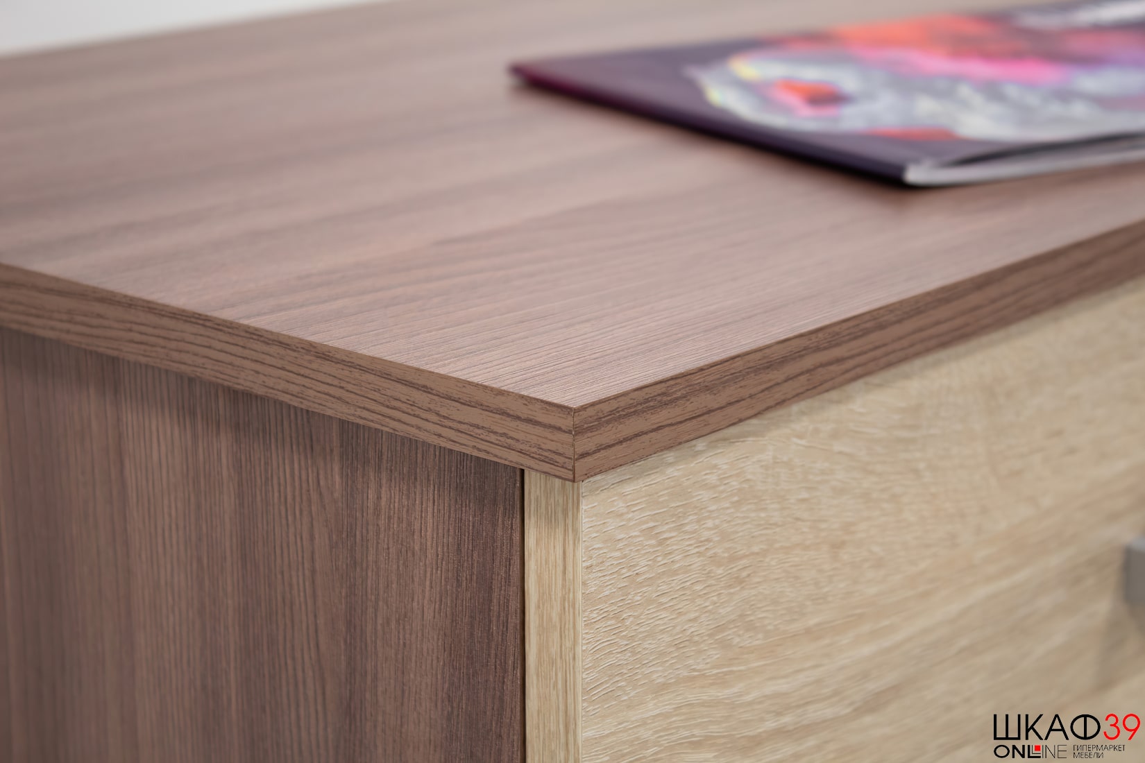 Комод высокий Катрин 4, ясень шимо/дуб сонома