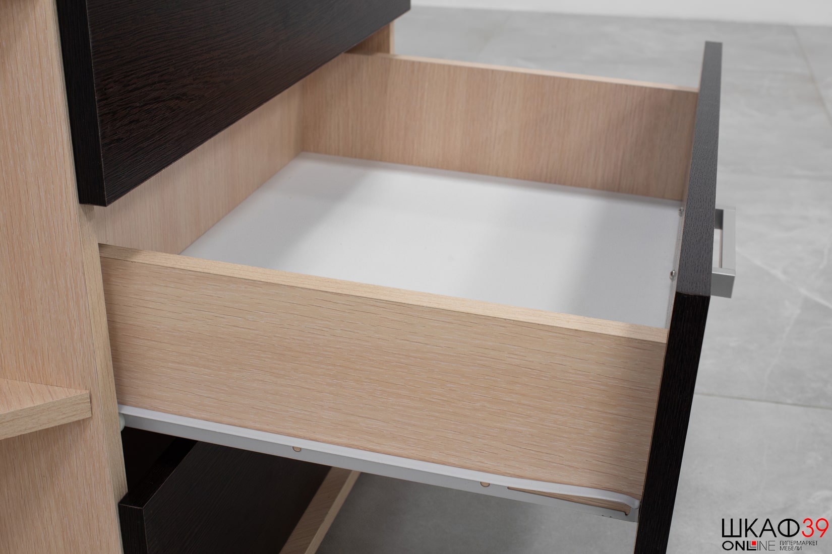 Комод угловой Катрин 7, венге/дуб молочный