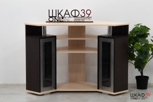 Тумба под телевизор угловая 044 (2у), венге/дуб молочный