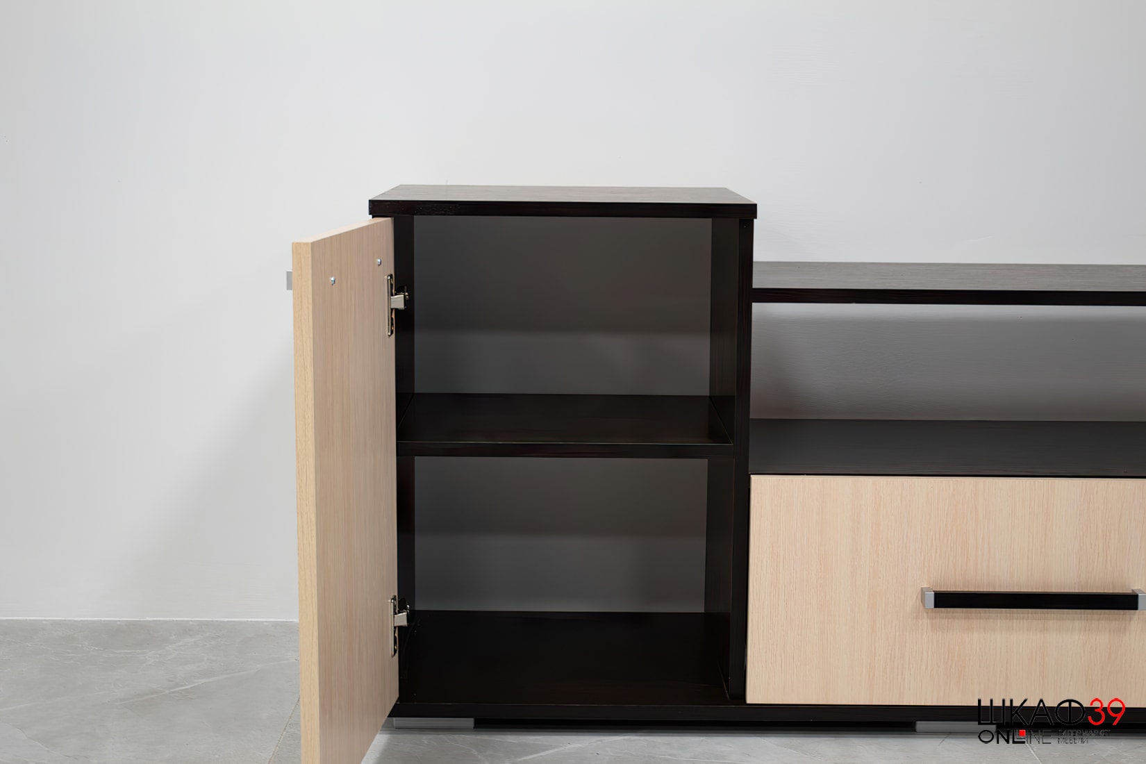 Тумба под ТВ Парус 2, венге/дуб молочный