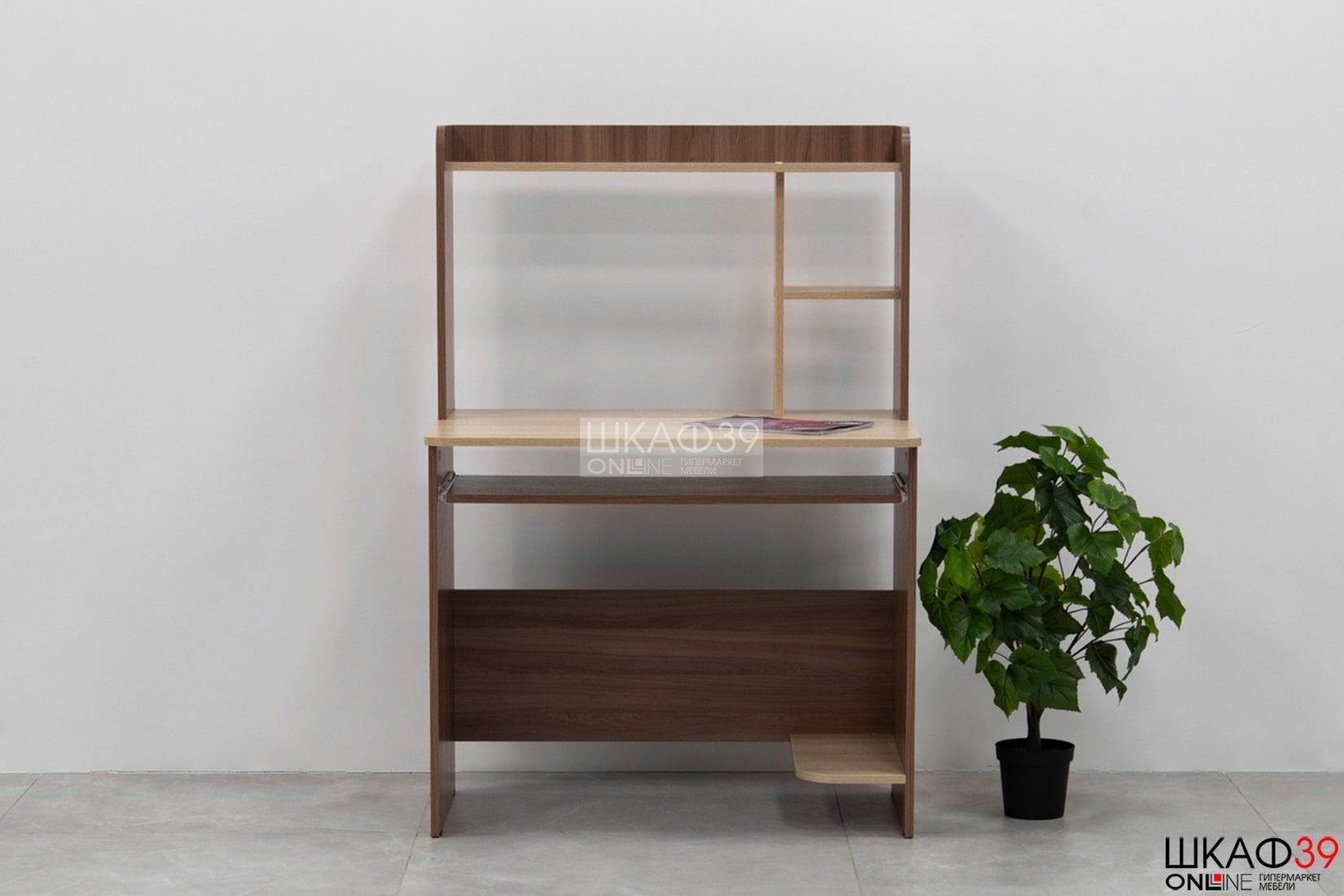 Стол компьютерный Грета-2, ясень шимо