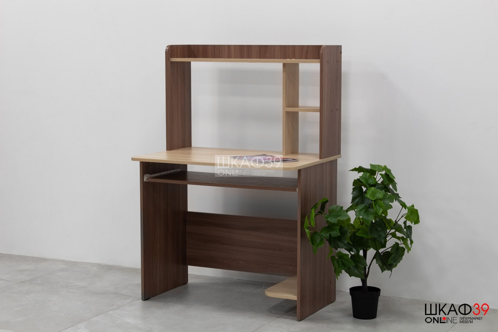 Стол компьютерный Грета-2, ясень шимо