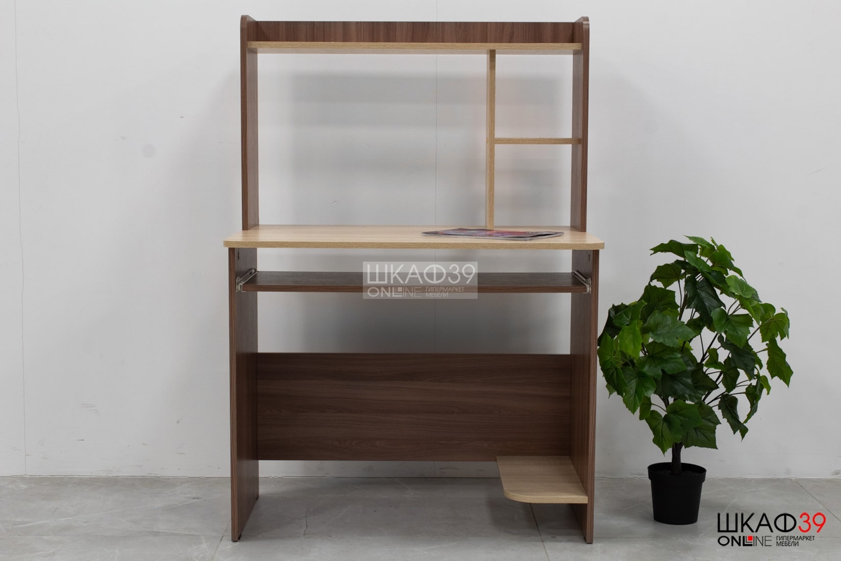 Стол компьютерный Грета-2, ясень шимо