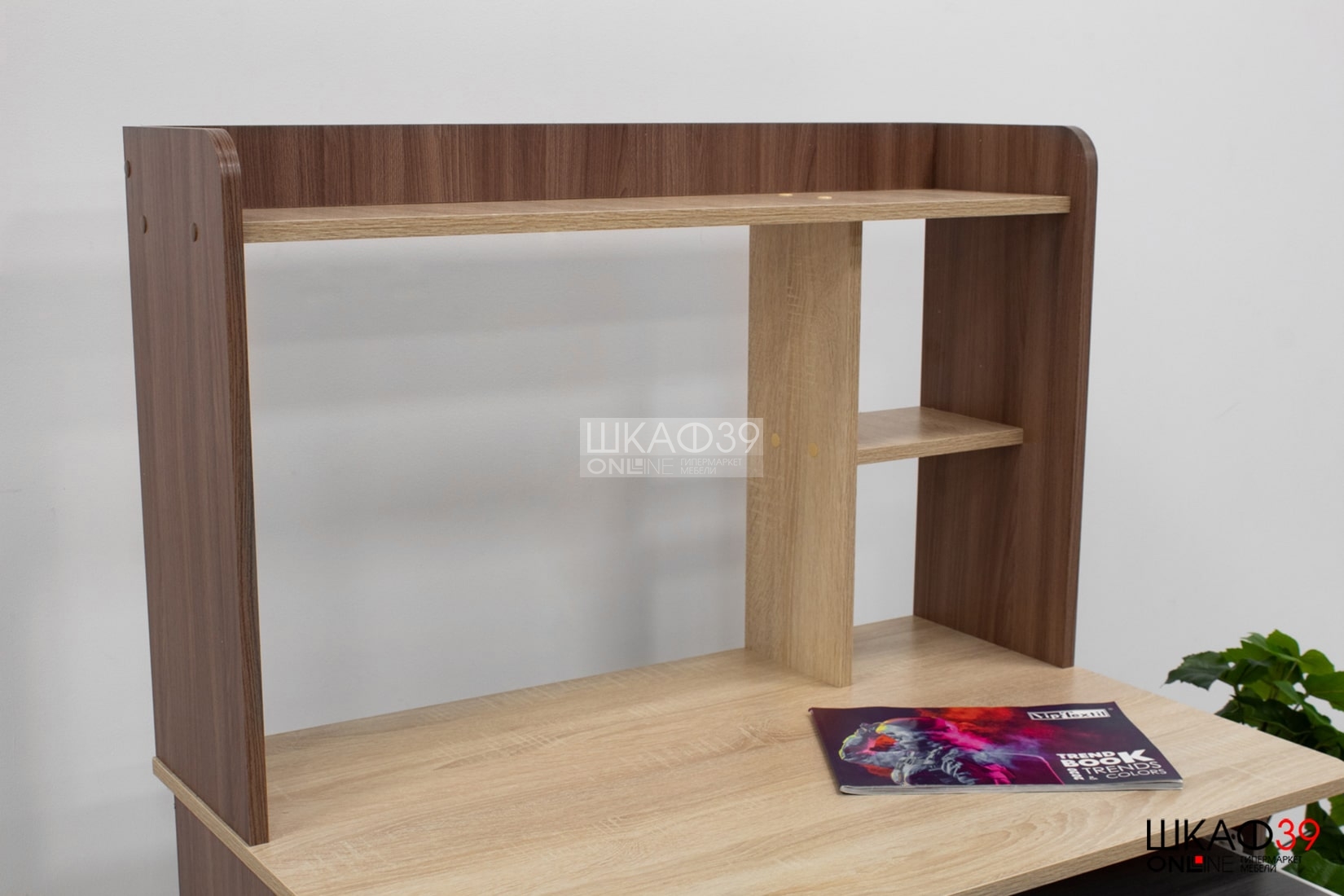 Стол компьютерный Грета-2, ясень шимо