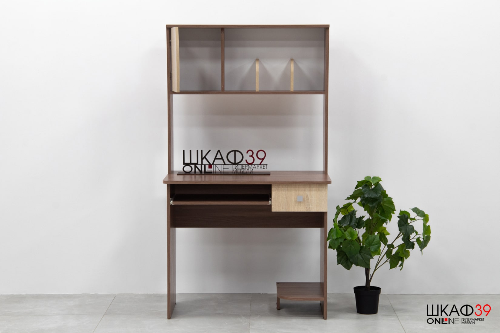 Стол компьютерный Грета-4, ясень шимо