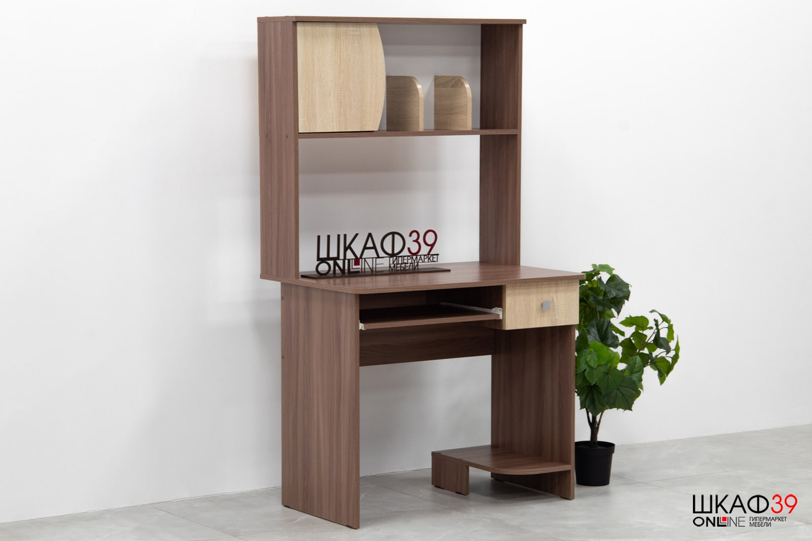 Стол компьютерный Грета-4, ясень шимо