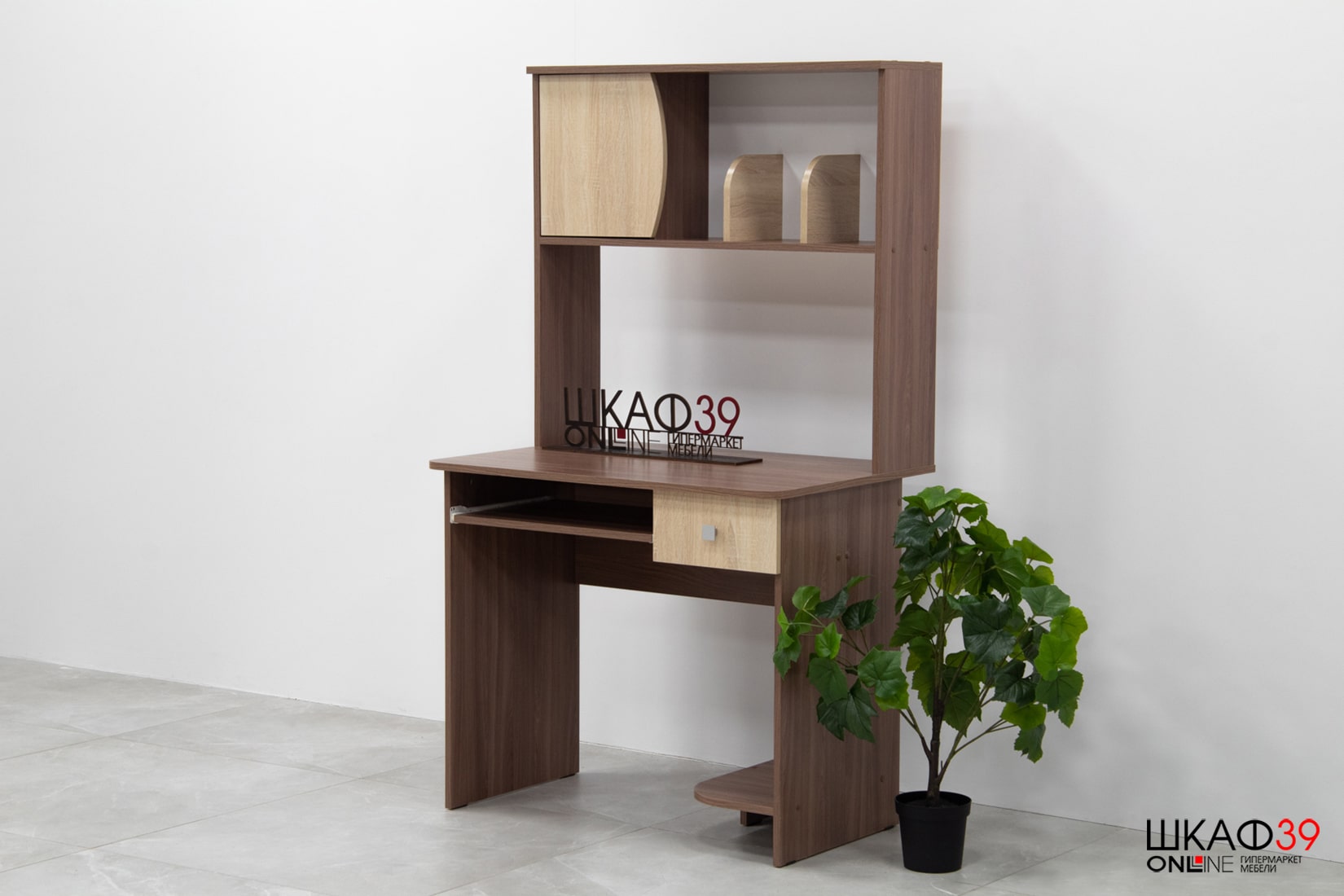 Стол компьютерный Грета-4, ясень шимо