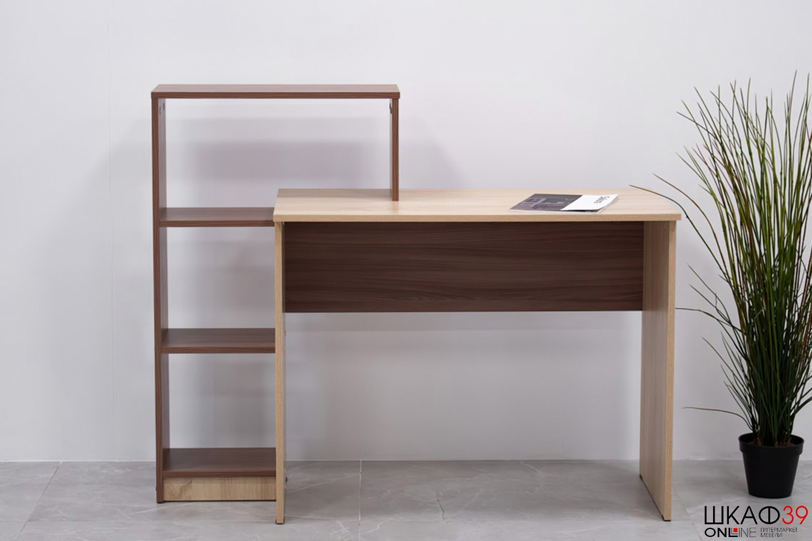 Стол компьютерный Квартет-2 , ясень шимо