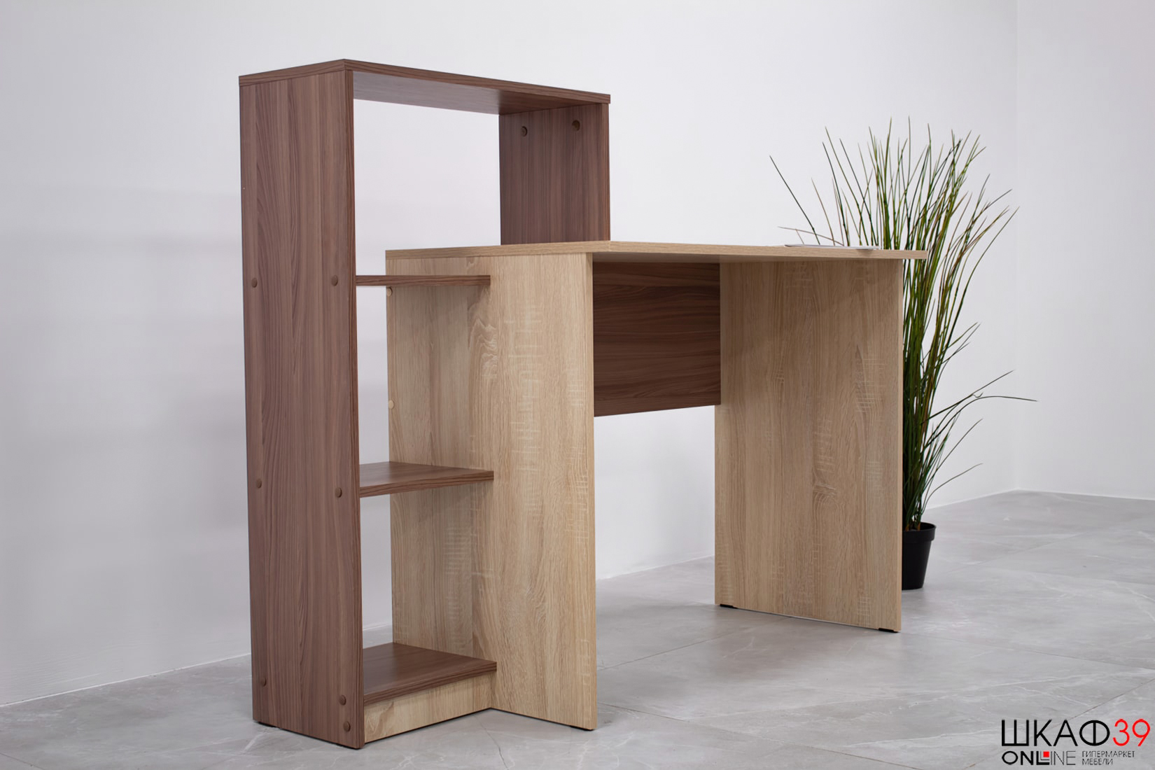 Стол компьютерный Квартет-2 , ясень шимо