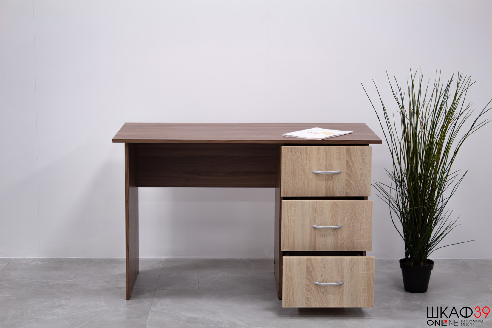 Стол письменный Сити-1, ясень шимо