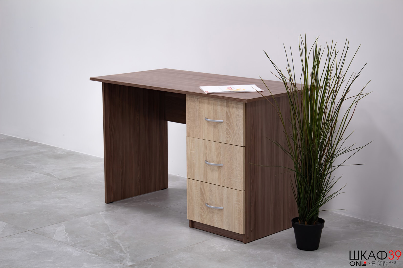 Стол письменный Сити-1, ясень шимо