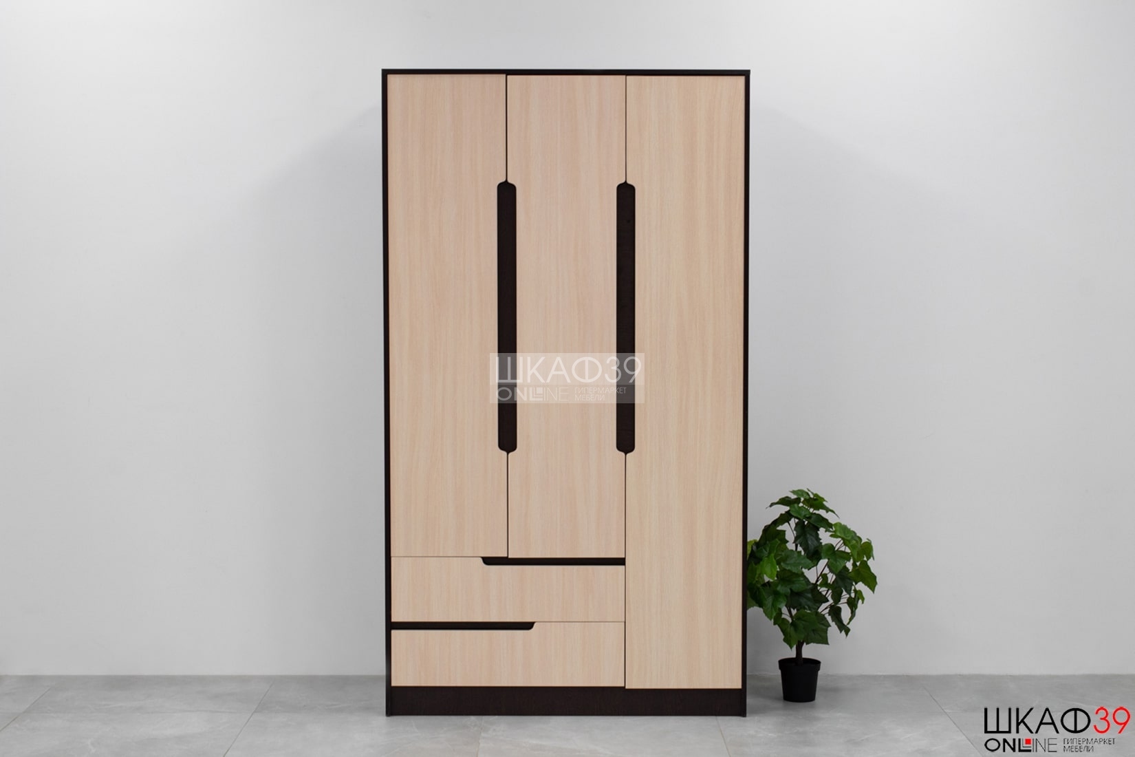 Гавана Шкаф 3-ств. (Дуб молочный)