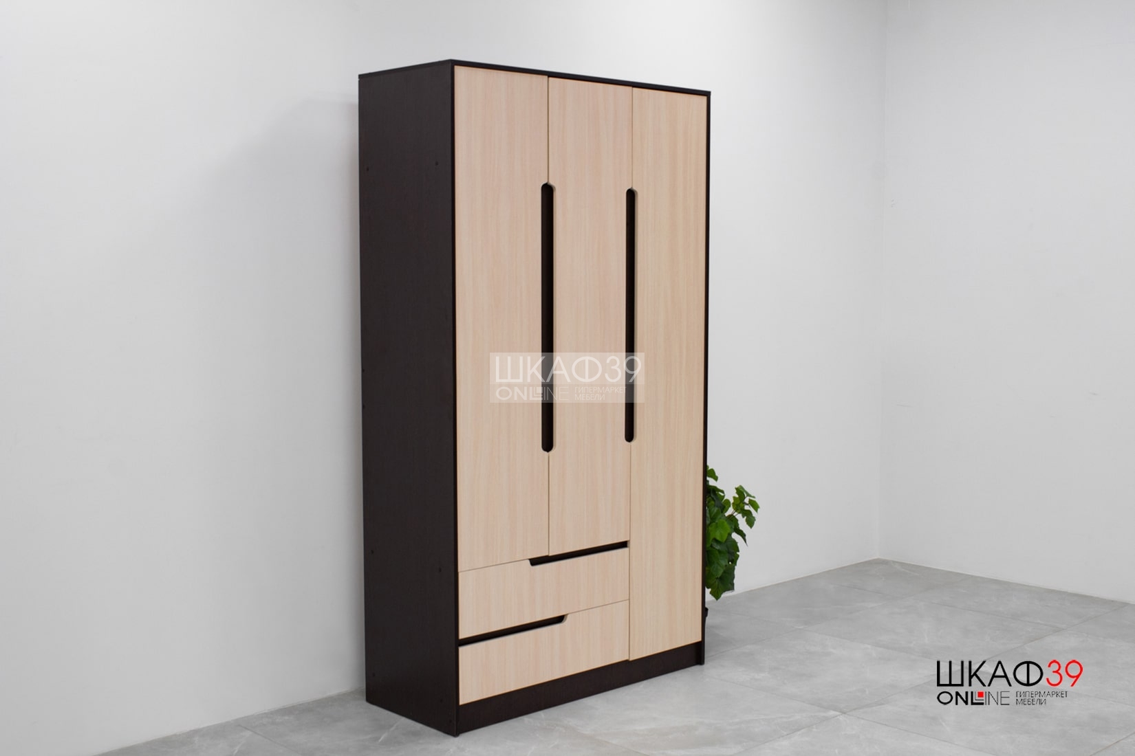 Гавана Шкаф 3-ств. (Дуб молочный)