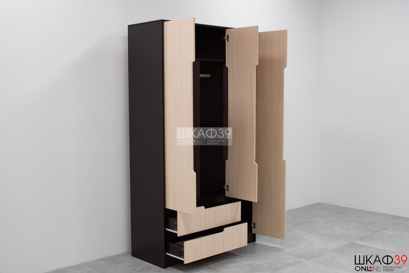 Гавана Шкаф 3-ств. (Дуб молочный)