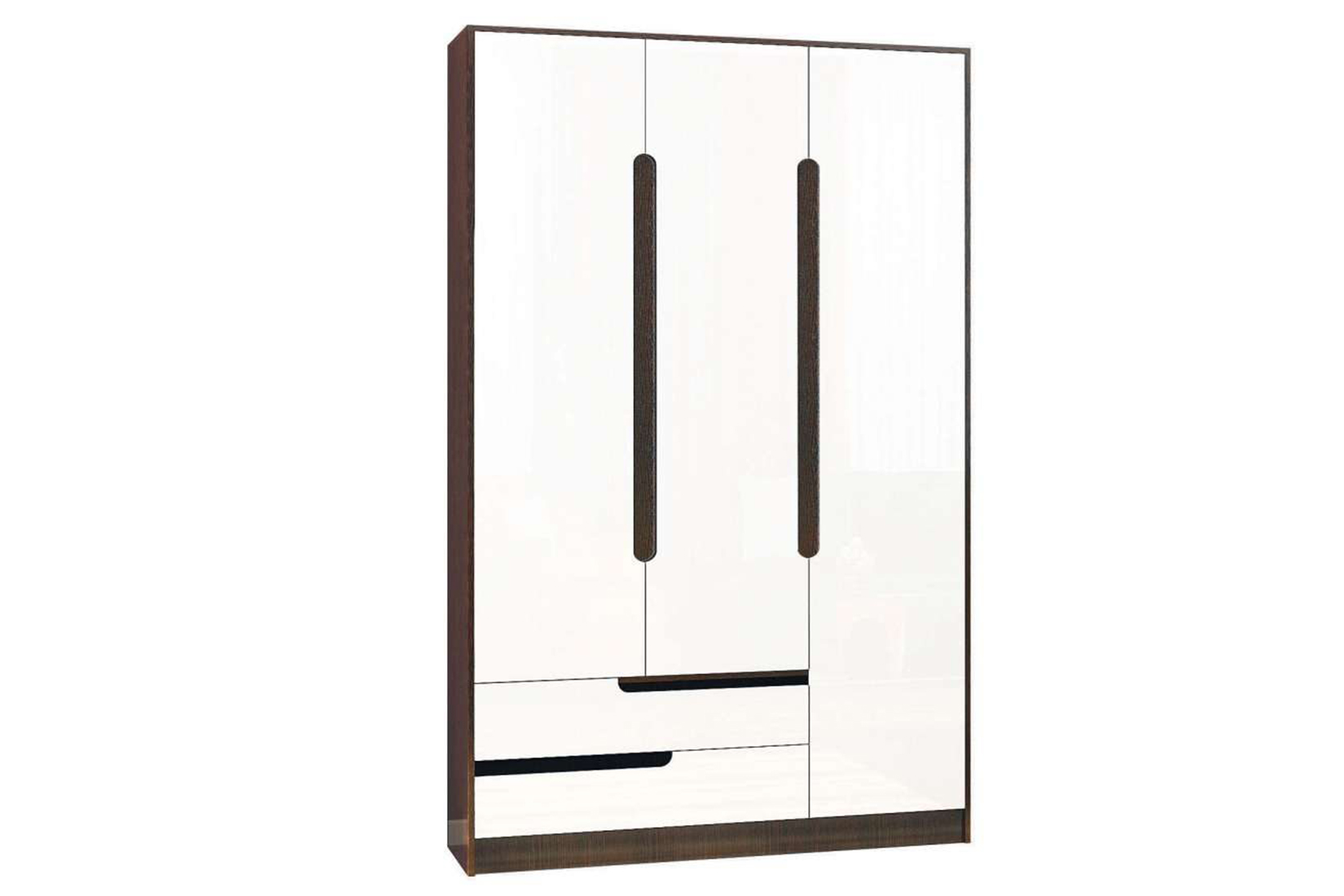 Гавана Шкаф 3-ств. (Акрил белый)