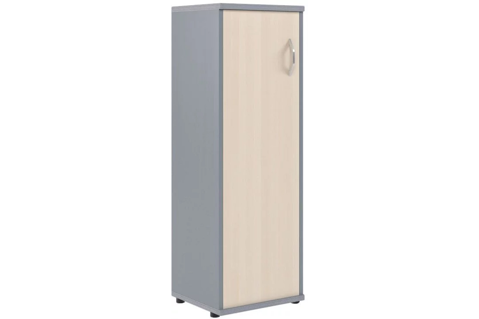 IMAGO СУ-2 (R) Шкаф колонка с глухой дверью Клен/металлик 406х365х1200