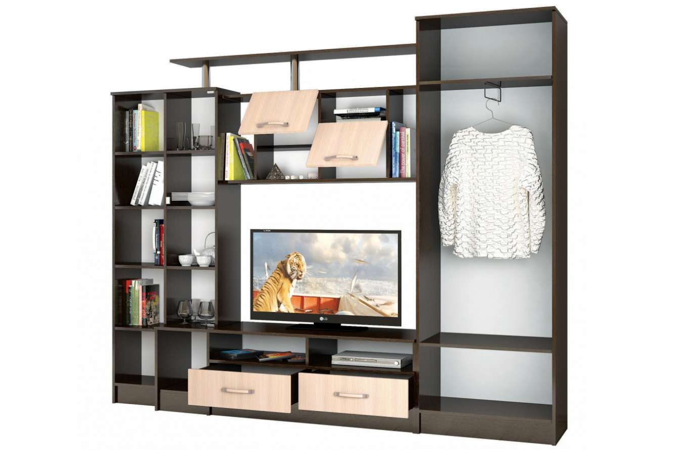 Стенка в гостиную Оскар-5, венге