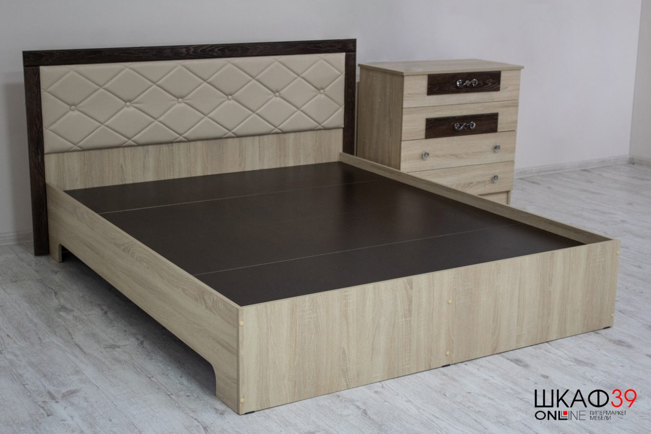 Мадлен Кровать 160 сонома/дуб шале мореный