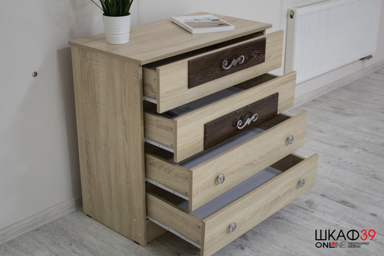 Комод современный Мадлен, Дуб шале мореный
