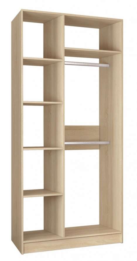 Шкаф 2-х створчатый Мадлен (Дуб шале мореный)