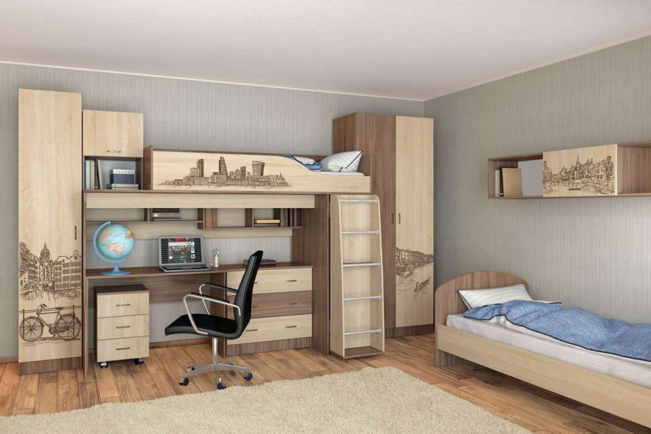 Кровать-чердак Орион 80х190