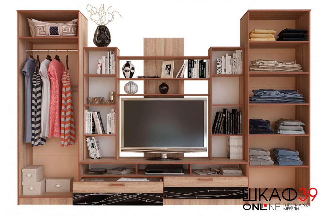 Стенка в гостиную Багира, кашемир