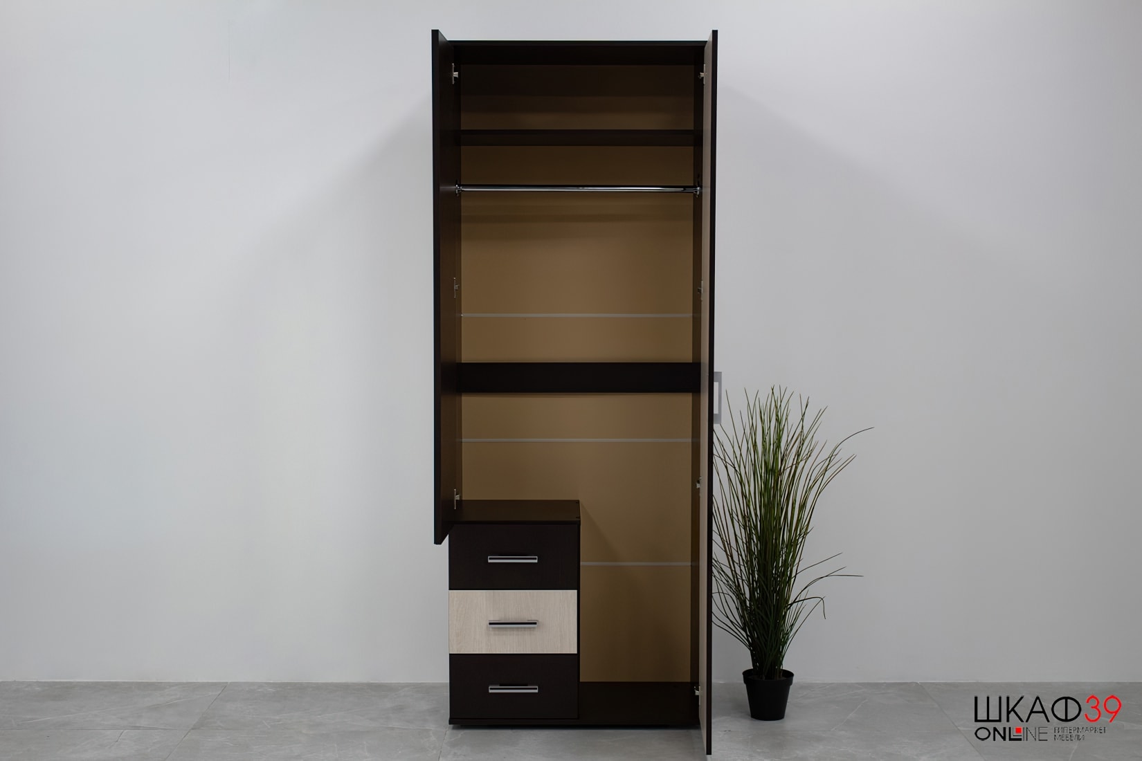 Шкаф 2-х дверный Белла, венге