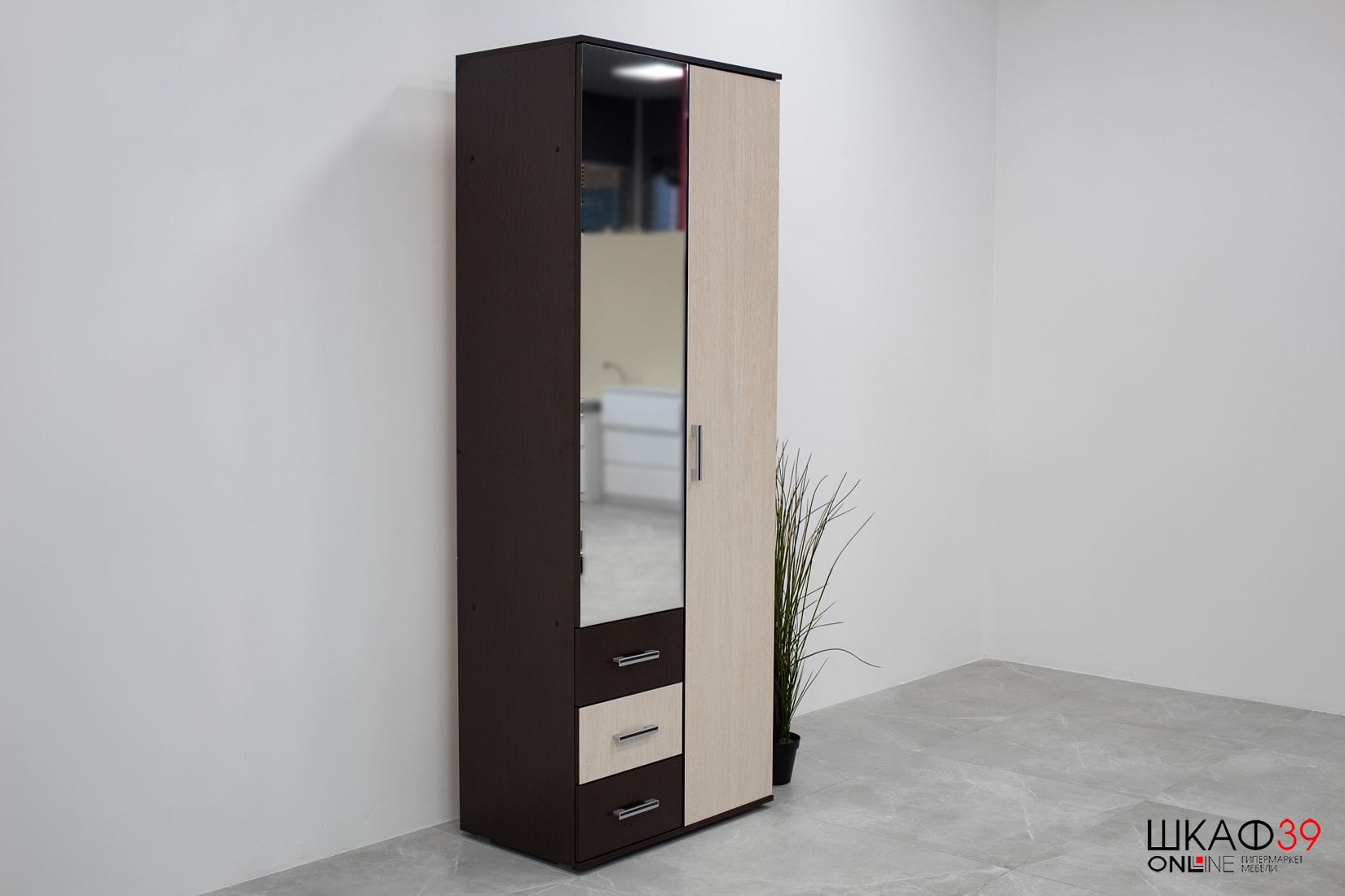 Шкаф 2-х дверный Белла, венге