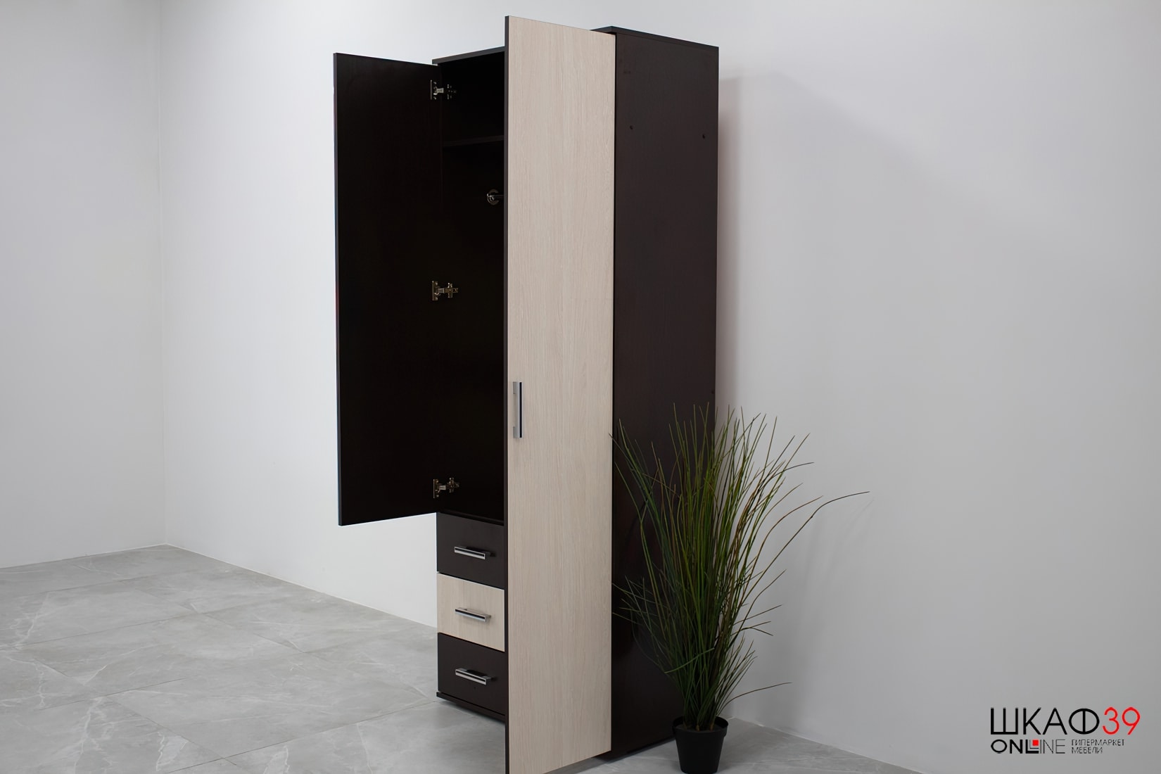 Шкаф 2-х дверный Белла, венге