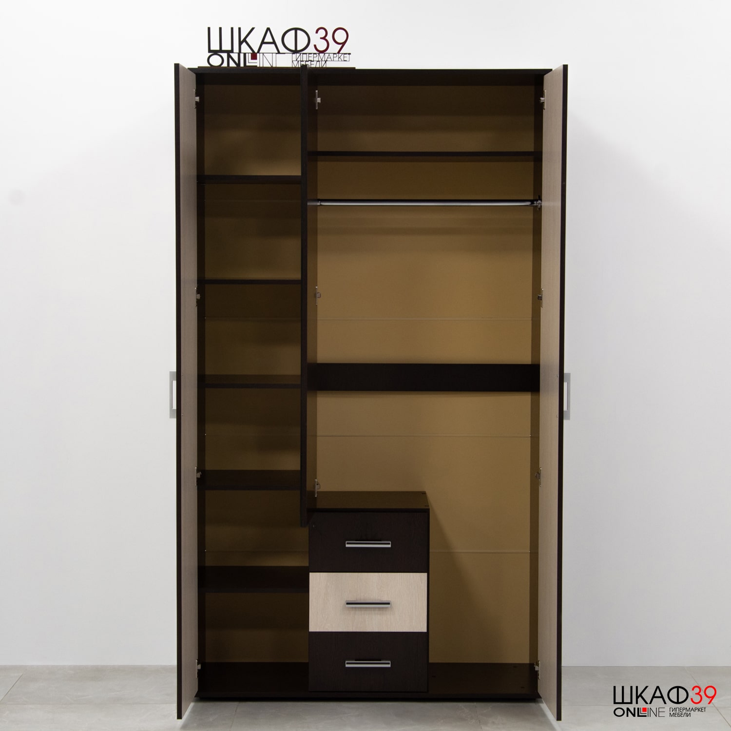 Шкаф 3-х дверный Белла, венге