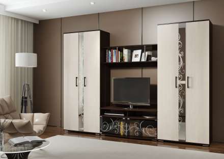 Гостиная модульная Флоренция. Комплект 3