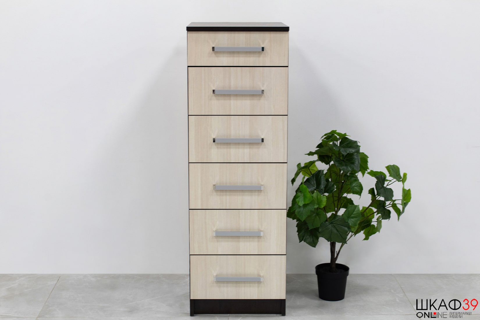 Комод высокий Фиеста, венге/лоредо